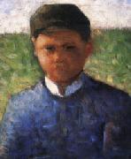 Georges Seurat The Little Peasant in Blue Norge oil painting reproduction